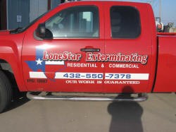 LoneStar Exterminating Company Vehicle